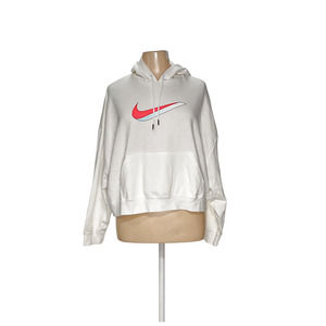 Nike White 100% Cotton Women's Pullover Sweater - XL